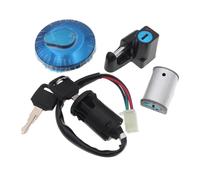 Ignition barrel and key 4 Wire Ignition Switch Kit Fuel Tank Lock Key Cap Helmet Seat For Monkey For Z50 For 50A For Z50J For Z50R
