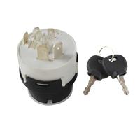 Ignition barrel and lock Ignition Switch w/ 2 Key 9 Pins / 10 701/80184 50988 858/04674 701/45500 Fit For JCB JCB200 JCB220 Tractor Preheat Start