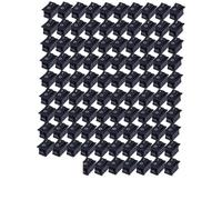 Ignition Barrel Car Tools 2Pin Push Button Switch SPST 6A 250V NO/Off Rocker Boat Home Motorcycle Switch Portable Small Push Start Ignition Switch(Black -100pcs)