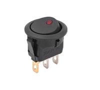 Ignition Barrel Fit For Car 12V LED Boat Switch With Light Rocker Switch On/Off Control SPST 3 Pin 2 Position Auto 1/3/12pcs Engine Start Stop Button(1pc red)