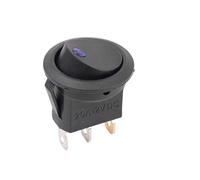 Ignition Barrel Fit For Car 12V LED Boat Switch With Light Rocker Switch On/Off Control SPST 3 Pin 2 Position Auto 1/3/12pcs Engine Start Stop Button(1pc blue)
