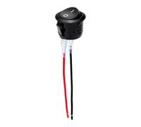 Ignition Barrel Fit For Car Boat 1-10Pcs 20mm Round Practical Joystick Switch SPST 2 Pin Snap-in ON-Off Toggle Switch 12V Engine Start Stop Button(1Pc)