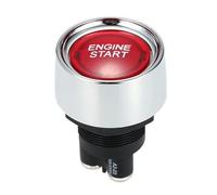 Ignition Barrel Fit For Car Engine Start Ignition Switch 12V 3 Pin SPST Momentary Keyless Push Button Starter Switches ON OFF Push Start Ignition Switch(Red)