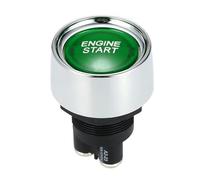 Ignition Barrel Fit For Car Engine Start Ignition Switch 12V 3 Pin SPST Momentary Keyless Push Button Starter Switches ON OFF Push Start Ignition Switch(Green)