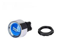 Ignition Barrel Fit For Cars 12V 50A 3Pin SPST Momentary Keyless Push Button Starter Switches Car Engine Start Ignition Switch Engine Start Stop Button(Blue)