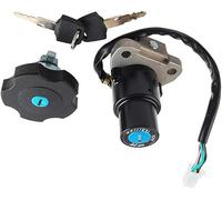 Ignition Barrel Switch Fuel Tank Cap Lock with Keys for Pulse, Adrenaline Sinnis Apache 125, Ignition Switch With Key, Key Switch Petrol Cap Lock for Lexmoto Pulse Adrenaline 125 Motorcyle Car Seat