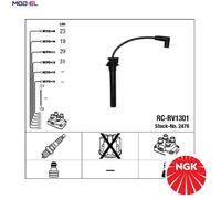IGNITION CABLE KIT 2476 FOR MINI CHRYSLER W11B16/W10B16A 1.6L 4cylEJD 1.6L 4cyl