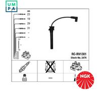 IGNITION CABLE KIT 2476 FOR MINI CHRYSLER W11B16/W10B16A 1.6L 4cylEJD 1.6L 4cyl