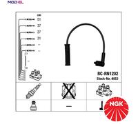 Ignition Cable/Connecting Parts NGK 4053 for DACIA RENAULT