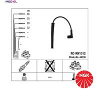 IGNITION CABLE KIT 44330 FOR RENAULT D7F720/710/722/746/726 1.1L 4cyl CLIO II