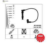 IGNITION CABLE KIT 6983 FOR VAUXHALL OPEL ASTRA/Hatchback X 20 XEV 2.0L 4cyl