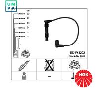 IGNITION CABLE KIT 6983 FOR VAUXHALL OPEL ASTRA/Hatchback X 20 XEV 2.0L 4cyl