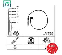IGNITION CABLE KIT 7303 FOR VW SEAT ALD/AUC/AER/ANV/ALLAUD/AKK/APQ/AKVAEX 1.4L