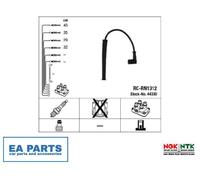 Ignition Cable Kit for RENAULT CLIO KANGOO TWINGO NGK 44330