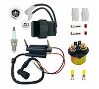Ignition CDI Box&Ignition Coil&Starter Solenoid Relay Replacement for Kawasaki Bayou 300 KLF300 1989-2004