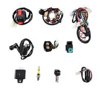 Ignition Coil 1 Set Full Complete Electrics Quad Wiring Harness For Motorcycle ATV 50cc 70cc 90cc 110cc 125cc Chinese Electric Start Ignition Switch
