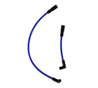 Ignition Coil 2 Piece 10.4mm 10mm Motorcycle Wire For Big For Twin 1999-2019 Replacement Wires Waterproof Ignition Wire(Blue)