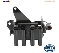 HELLA 5DA 193 175-341 Ignition Coil - 12V - 2-pin connector - Block Ignition Coil/Connector Type DIN - Bolted
