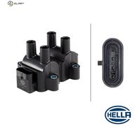 HELLA 5DA 193 175-391 Ignition Coil - 12V - 4-pin connector - Bolted