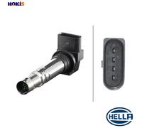 HELLA 5DA 193 175-501 Ignition Coil - 12V - 4-pin connector