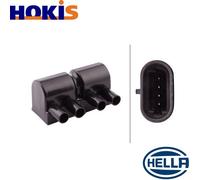 HELLA Ignition Coil - 12V - 4-pin connector - Bolted 5DA193175-581