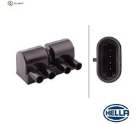 HELLA Ignition Coil - 12V - 4-pin connector - Bolted 5DA193175-581
