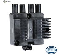 Hella Ignition Coil 5DA 193 175-651 - Block, 12V 4-pin, Bolted - for Opel Astra F Saloon