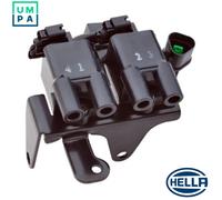 HELLA 5DA 358 000-571 Ignition Coil - 12V - 3-pin connector - Bolted