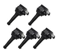 ignition coil 5PCS Ignition Coil 4-pin For VOLVO C30 C70 S40 S60 S80 V40 V50 V60 V70 L5-2.4L 2.5L 30713417 6M5G12029AA 307134170 1371601 UF517 engine ignition coil
