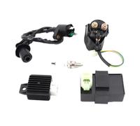 Ignition Coil And AC Box 6 Pin Compatible With GY6 4 Stroke 50Cc 125Cc 150Cc 139QMA 139QMB ATV(Black)