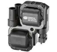 HELLA 5DA 193 175-991 Ignition Coil - 12V - 3-pin connector - Block Ignition Coil - Bolted