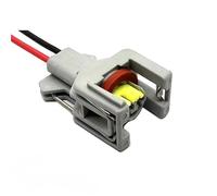 Ignition Coil Connector 2 Pin Ignition Coil Repair Connector Female Electronic Wire Harness Connector 1743486-3(1 Set,15cm 20 AWG Cables)