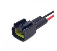 Ignition coil connector Compatible With For Focus FW-C-2M-B 2 Pin Auto Ignition Coil Electrical Cable Connectors Waterproof Female Male Wire Harness Plug(2P Male Plug)