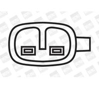Ignition coil Connector Type SAE ZS052 BorgWarner (BERU) for RENAULT DACIA OPEL