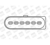 Ignition coil Connector Type, saw teeth ZSE029 BorgWarner (BERU) for VW SKODA