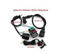 Ignition Coil For 50 70 90 110 125 140 150 160cc Engine Pit Dirt Bike Wiring Loom Harness Kill Switch Ignition Coil AC CDI Motorcycle Ignition Coil