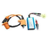 ignition coil For Gy6 150cc 125cc 50cc Scooter Motorbike Parts Motorcycle Ignition CDI BOX Igniter 6pin Coil Spark Set Fit(MODEL A)