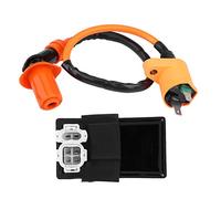 Ignition Coil Kit， 2Pcs Ignition Coil DC CDI Box Kit Replacement for Kymco SYM Vento Scooter GY6 Engine 125CC 150CC for fiddle 2 sym 125cc cdi,sym symphony 125 sr cdi Ignition Coil Kit Ignition Coil