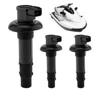 Ignition Coil Pack 3pcs Compatible with SeaDoo GTX RXP RXT GTI WAKE GTS 130 155 215 255 260 ALL 4-TEC Models Replaces# 420664020, 296000307