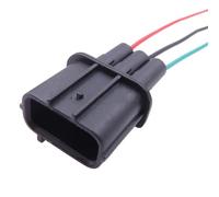 Ignition Coil Pack Connector 3 Pin Way Auto Wire Cable Socket Automotive High Voltage Package Ignition Coil Connectors 6189-0596(Male wires)