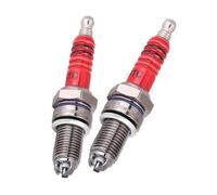 Ignition Coil Pack Ignition Coil 1/2Pcs Racing Spark Plug 3 Triple Electrode A7TC D8TC For GY6 CG 50 70 110 125 150CC Motorcycle Atv Scooter(2Pcs A7TC)