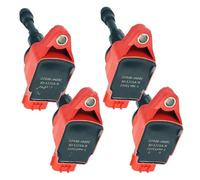 Ignition Coil Pack Ignition Coil 4 Pcs Red Performance Improved Ignition Coil For Nissan For Juke For Micra Iv For Note For Qashqai For X-Trail 1.6l 2.0l 2.5l 22448-Ja00c
