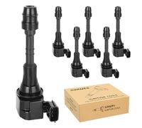 Ignition Coil Pack Replacement for 2003 2004 2005 2006 2007 2008 Infiniti G35 Coupe FX35 M35 Nissan 350Z, UF401 6734025, Set of 6