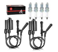 Ignition Coil Pack & Spark Plug + Cap For 1988-2007 Honda Shadow VLX 600 VT600 30510-MM8-003