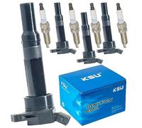 Ignition Coil Pack with Iridium spark plug for Kia Soul Forte Forte5 Hyundai Tucson Elantra Elantra GT (1.8L 2.0L ONLY) 2011-2016 Replacement for UF651 5C1861 C1804 1788511 273002E000(4 set)
