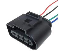 Ignition Coil Parts Compatible With VW 8K0973724 4 Pin Car Ignition Coil Connector Plug Socket With Wire Harness Replacement Accessories(Female wires)