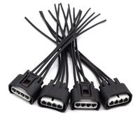 Ignition Coil Plug Connector Compatible With Toyota For Rav4 2001-2008 For Solara 2002-2006 Ignition Coils Connector Plug Harness 3046640711 9091902244(4PCS)