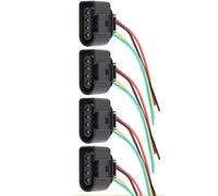 Ignition Coil Repair Harness Compatible With VW For Tiguan 2009 For Phaeton 2006 For Rabbit 2006 2007 2008 4 Wire Ignition Coil Connector Plug Socket 1J0973724