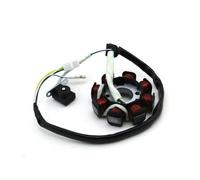 Ignition Coil Stator 8 Coil Poles 4 Wire DC Magneto Stator Rotor For GY6 50cc Engine Moped Scooter