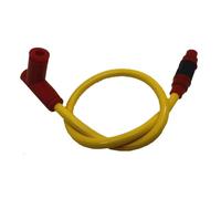 Ignition Coil Wire Harness Ignition Coil Pack 8.8mm Dual Core Race Power Ignition Coil Ignition Spark Plug Fit For Honda For Yamaha For Suzuki Iridium Wire(Yellow)